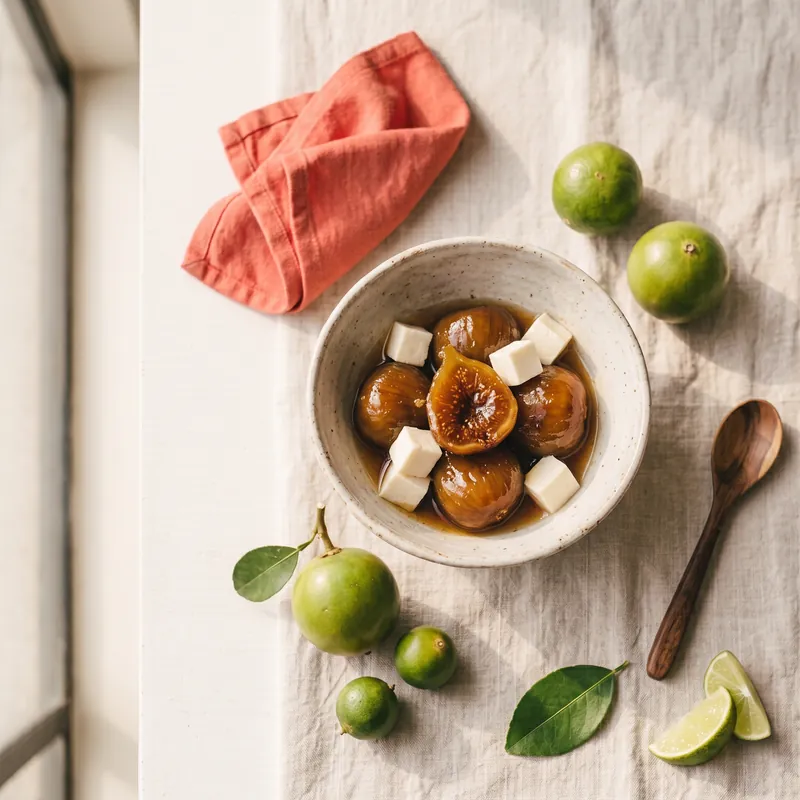 Dulce de higos con queso
